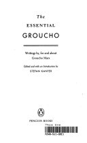 cover for The Essential Groucho by Groucho Marx