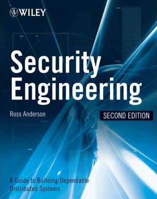 cover for Security Engineering by Ross J. Anderson