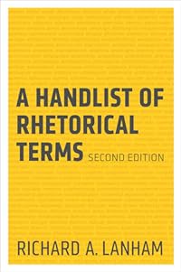cover for A Handlist of Rhetorical Terms by Richard A. Lanham