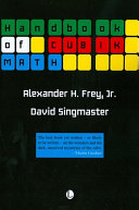 cover for Handbook of Cubik Math by Alexander H. Frey, David Singmaster