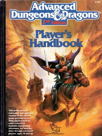 cover for Player's Handbook (Advanced Dungeons & Dragons, Stock #2101) by David Zeb Cook