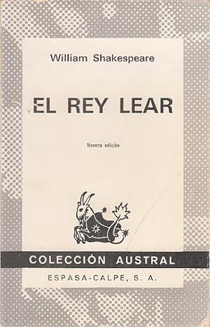 cover for El Rey Lear by William Shakespeare